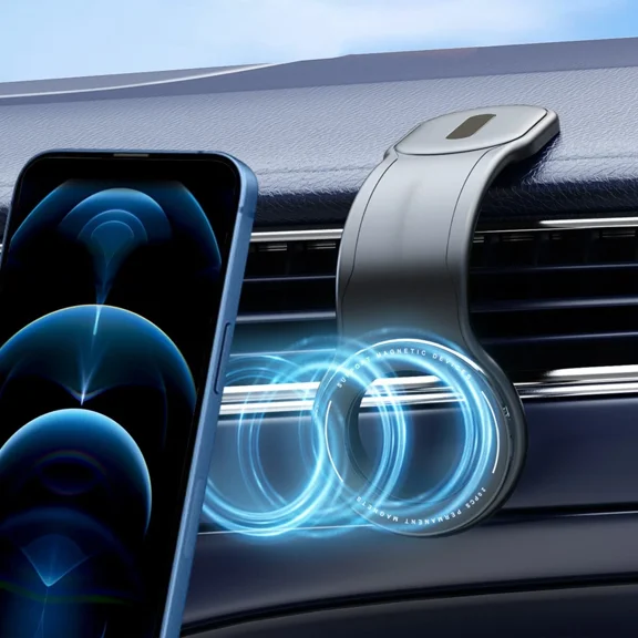 OPAL- Magsafe Car Mount Detachable Bendable Aluminum Arm Phone Holder - Black