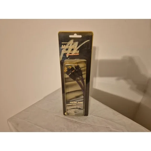 OPAL- Monster Cable Car Audio Interlink Y Adaptor Cables 1 Male To 2 Female Rca Pair