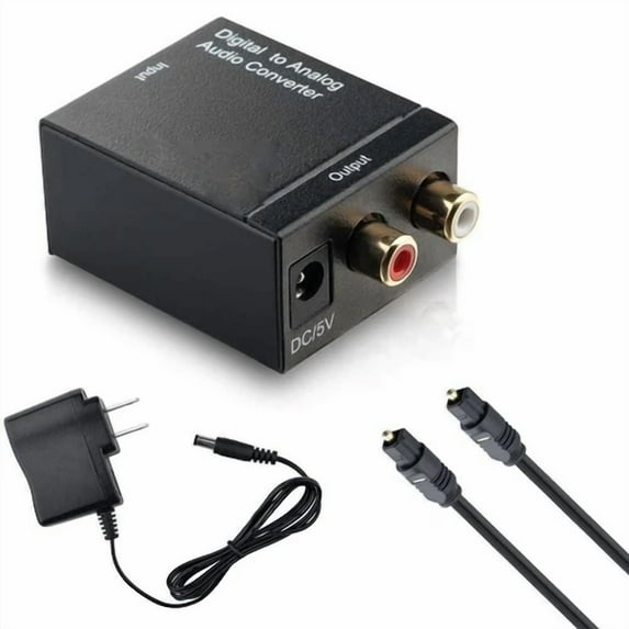 OPAL- Optical/Coaxial In Headphone/Speaker Rca Out Digital To Analog Audio Converter
