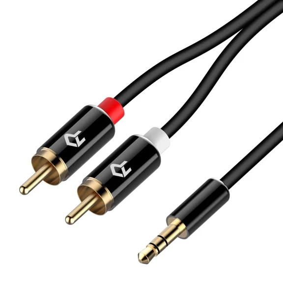 OPAL- Rankie 3.5Mm To 2-Male Rca Adapter Audio Stereo Cable, 6 Feet