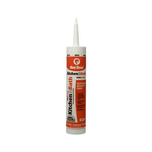 OPAL- Red Devil Duraguard Kitchen/Bath Siliconized Acrylic Caulk, White, 10.1-Oz.