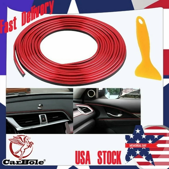 OPAL- Red Point Edge Gap Door Panel Molding Line Trim Accessories Car Interior Decor
