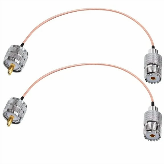 OPAL- Uhf Cable Rg316 So239 Male To Female Rf Coax Cable 8Inch (20Cm) Pl259 Jumper Pig