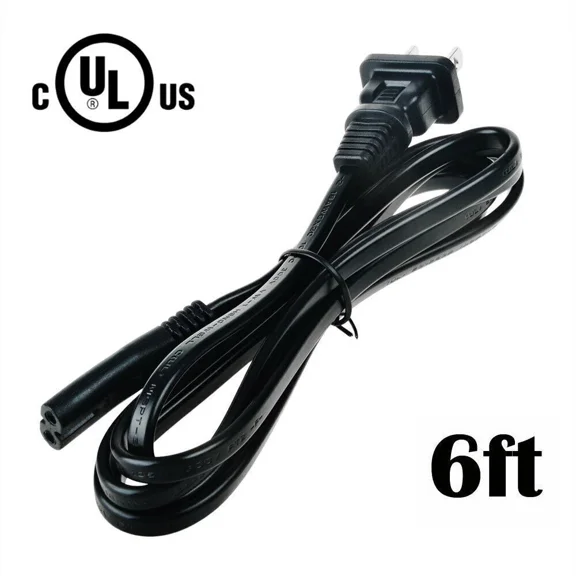OPAL- Ul 2-Prong Ac Power Cord Cable Lead For Bumpboxx Freestyle V3S Bluetooth Boombox