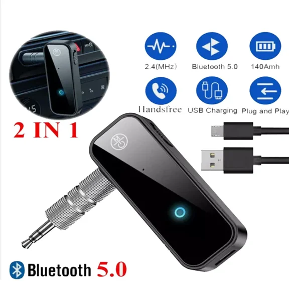 OPAL- Usb Wireless Bluetooth Transmitter Receiver For Car Music Audio Aux Adapter