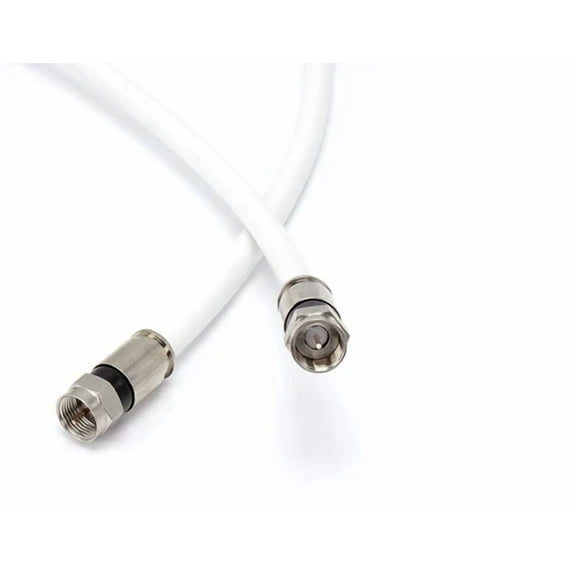 OPAL- White, High Speed Rg6 Coax, High Frequency Coaxial Cable, 6 Feet (1.8 Meter)