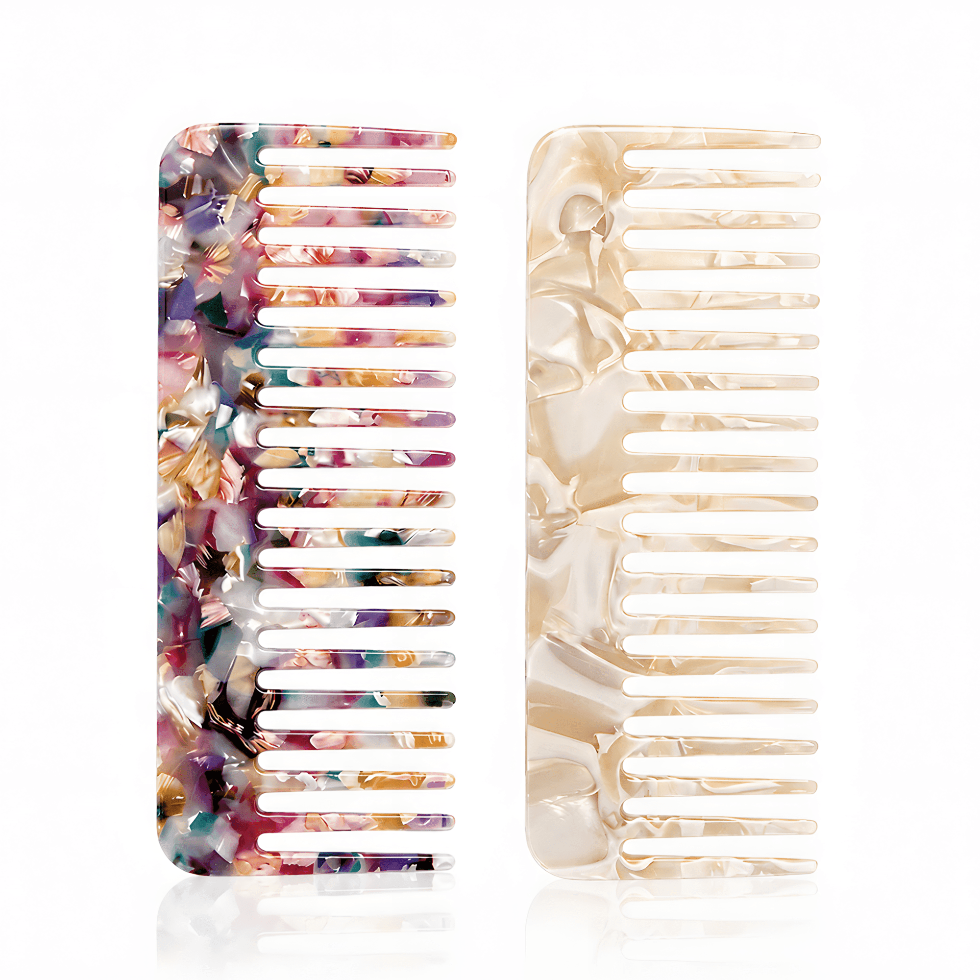 OPALESQUE 2 Pcs Mini Comb Wide Tooth Detangling Comb Wet Hair Comb ...