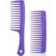 thumbnail image 1 of OPALESQUE 2PCS Wide Tooth Comb for Curly - Large Hair Detangling Comb,Styling Comb for Wet Dry Hair,Hair Care Comb for Women Men,Shampoo Shower Comb, 1 of 8