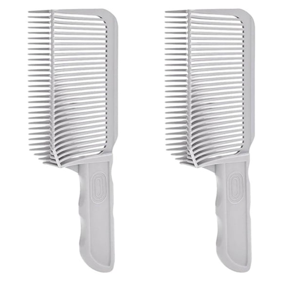 OPALESQUE 2Pcs Scissor Clipper Over Comb Hair Cutting Tool, A Haircut Fade Combs, Professionally Curved Positioning Comb, Barber Hair Cutting Comb, DIY Home Hair Cutting Comb, with Ergonomic Design