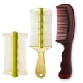 thumbnail image 1 of OPALESQUE 3Pcs Lice Removal Comb,Hollow Comb,Double-Sided Fine Teeth Bamboo Styling combs, Dandruff Brush Brush For Women And Men To Remove Dandruff And Dirt,Promote Healthy Scalp, 1 of 9