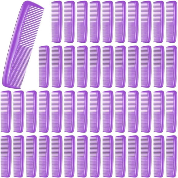 OPALESQUE 50 Pcs Pocket Combs for Men 5 Inch Cutting with Wide and Fine Teeth Plastic Professional Barber Haircut Small Anti Static Combs for Women Grooming Accessories for Beard
