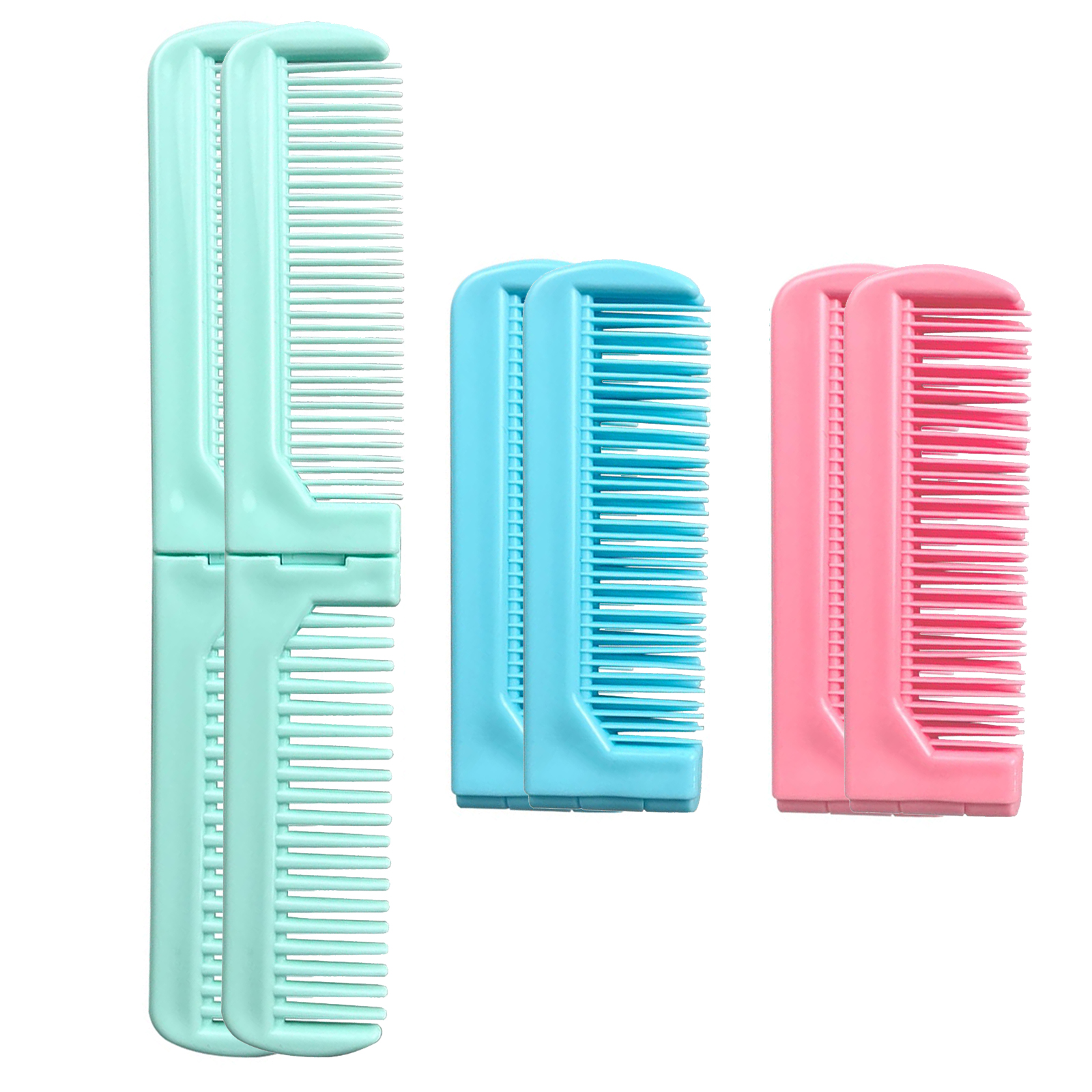 OPALESQUE 6pcs Hair Styling Tools Mini Portable Antistatic Folding ...