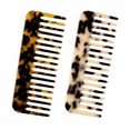 thumbnail image 1 of OPALESQUE Mini Cellulose Wide Tooth Comb,2 Pack Portable Hair Detangling Comb Small Leopard Purse Comb No Handle Pocket Size Tortoise Hair Comb for Thick Curly Wavy Wet and Dry Hair, 1 of 6