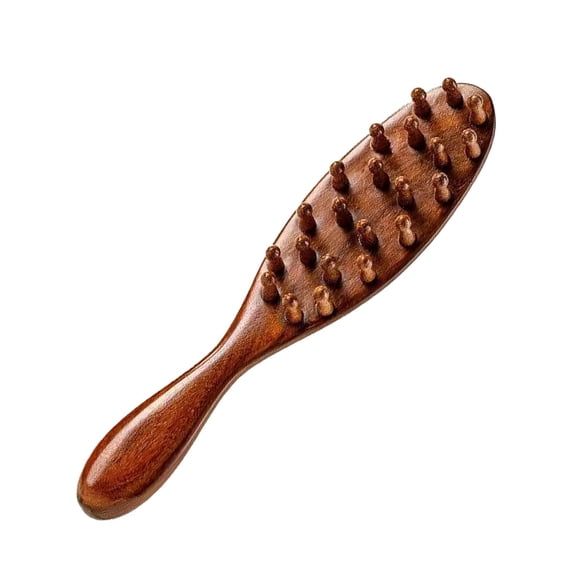 OPALESQUE Natural Wood Loc Brush for Dreads, Natural Wide Tooth Comb, Long Handle Wooden Loc Comb with Comfort Grip, Massage Combs for Scalp Care, scalp massage and Hair Styling