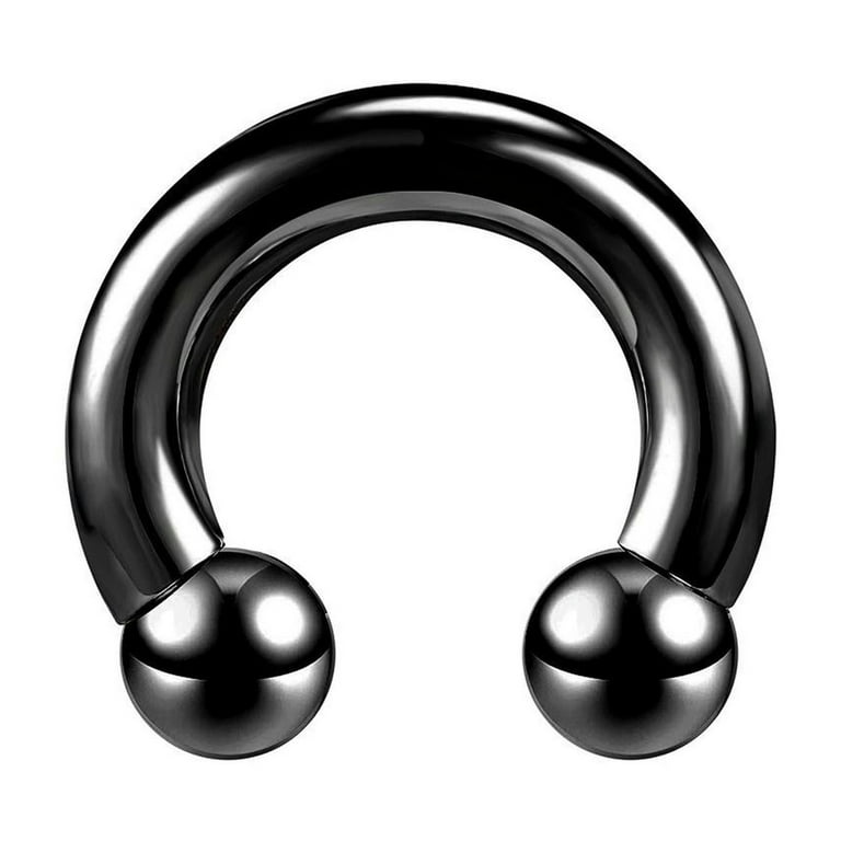 OPALRY 1 Pc Stainless Steel Horseshoe Nose Ring Large Size Septum Piercing Ear Piercing 5mm 4g diameter 16mm Walmart