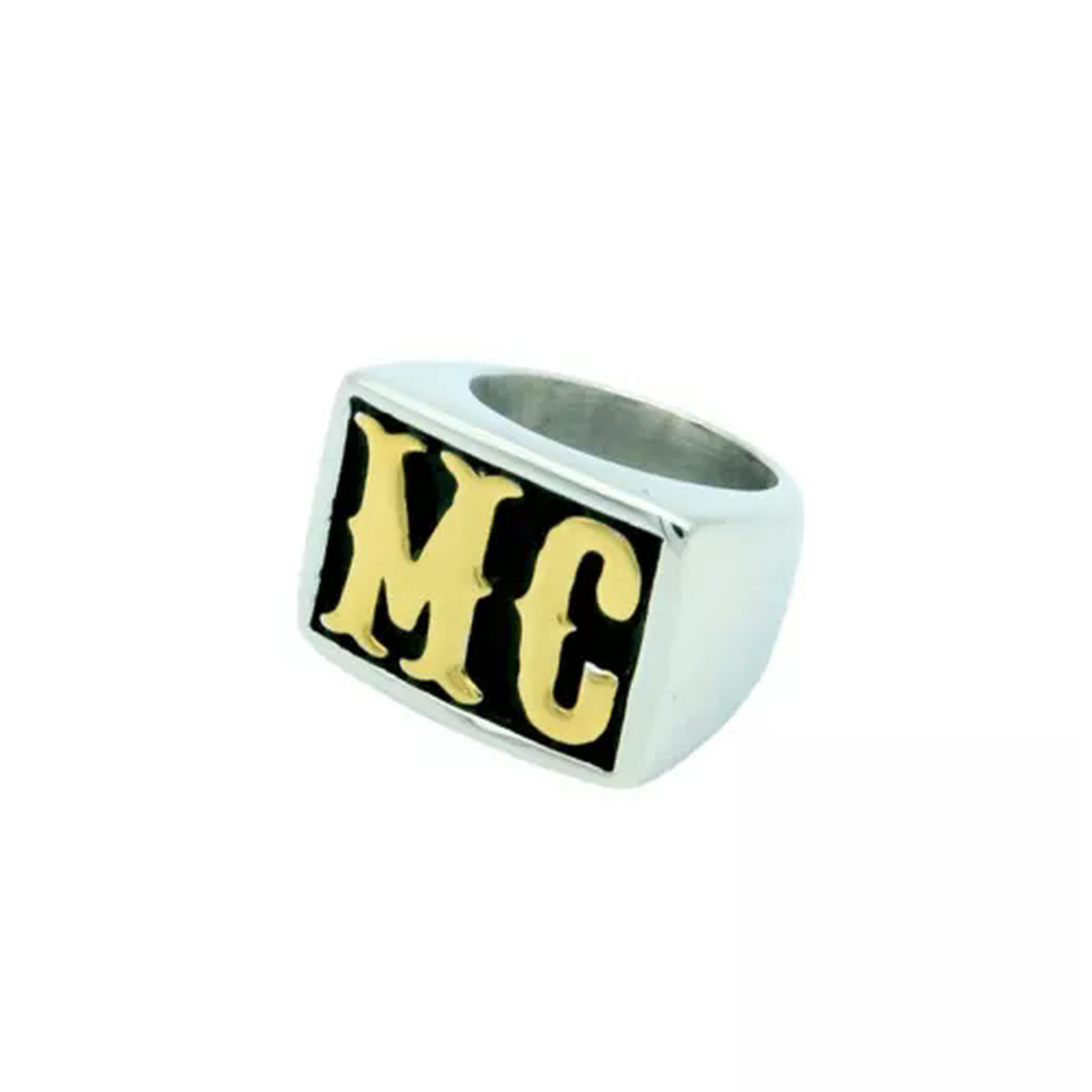 OPALRY Mens Stainless Steel Motorcycle Club MC Biker Ring for Men Size ...