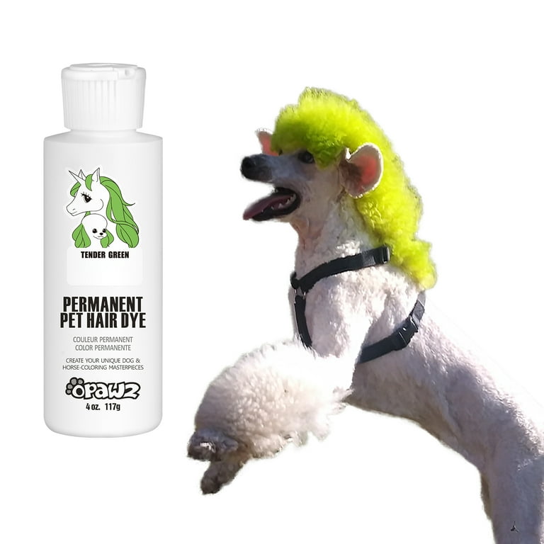 OPAWZ Permanent Dog Hair Dye, Tender Green, 20+ Washes