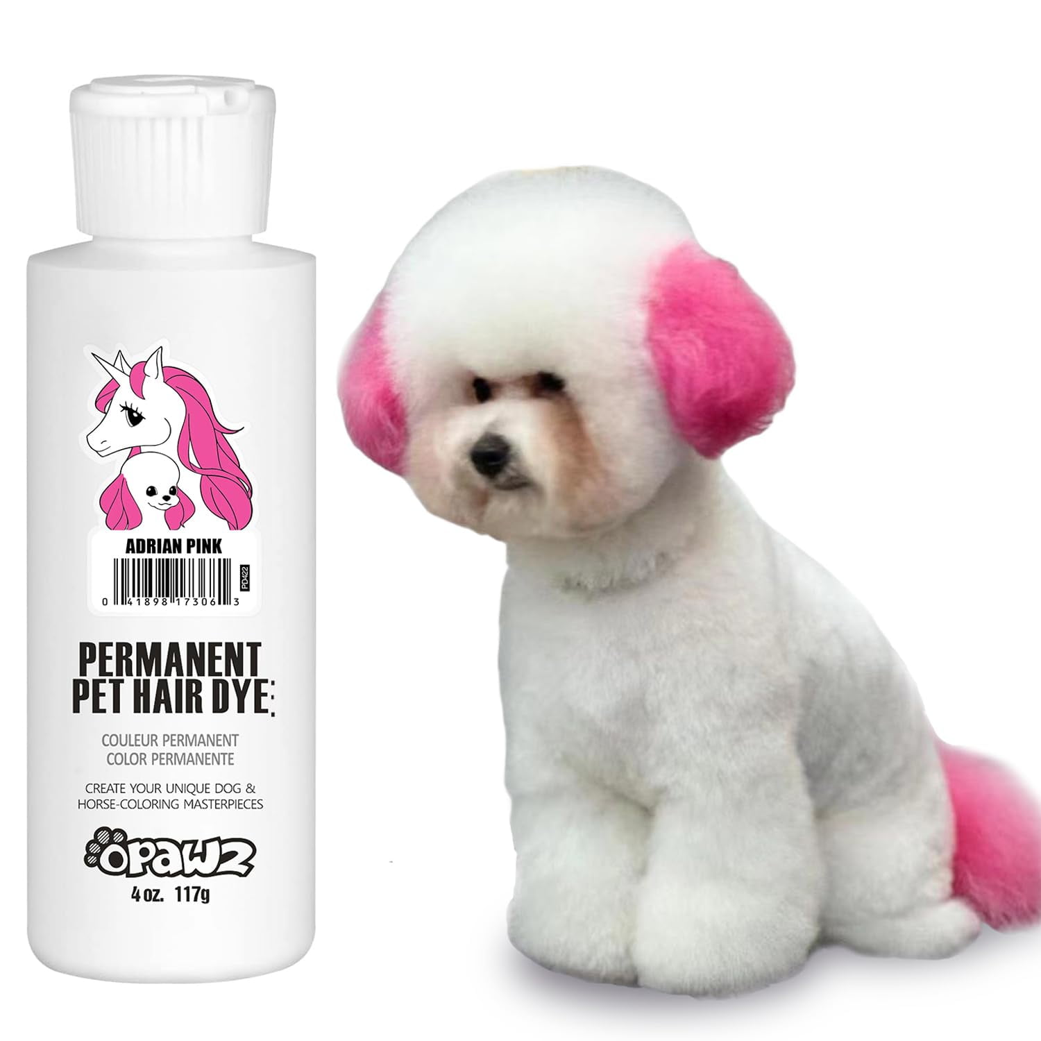 OPAWZ Permanent Dog Hair MSF2 Dye, Pet Hair Dye Safely Used by Grooming ...