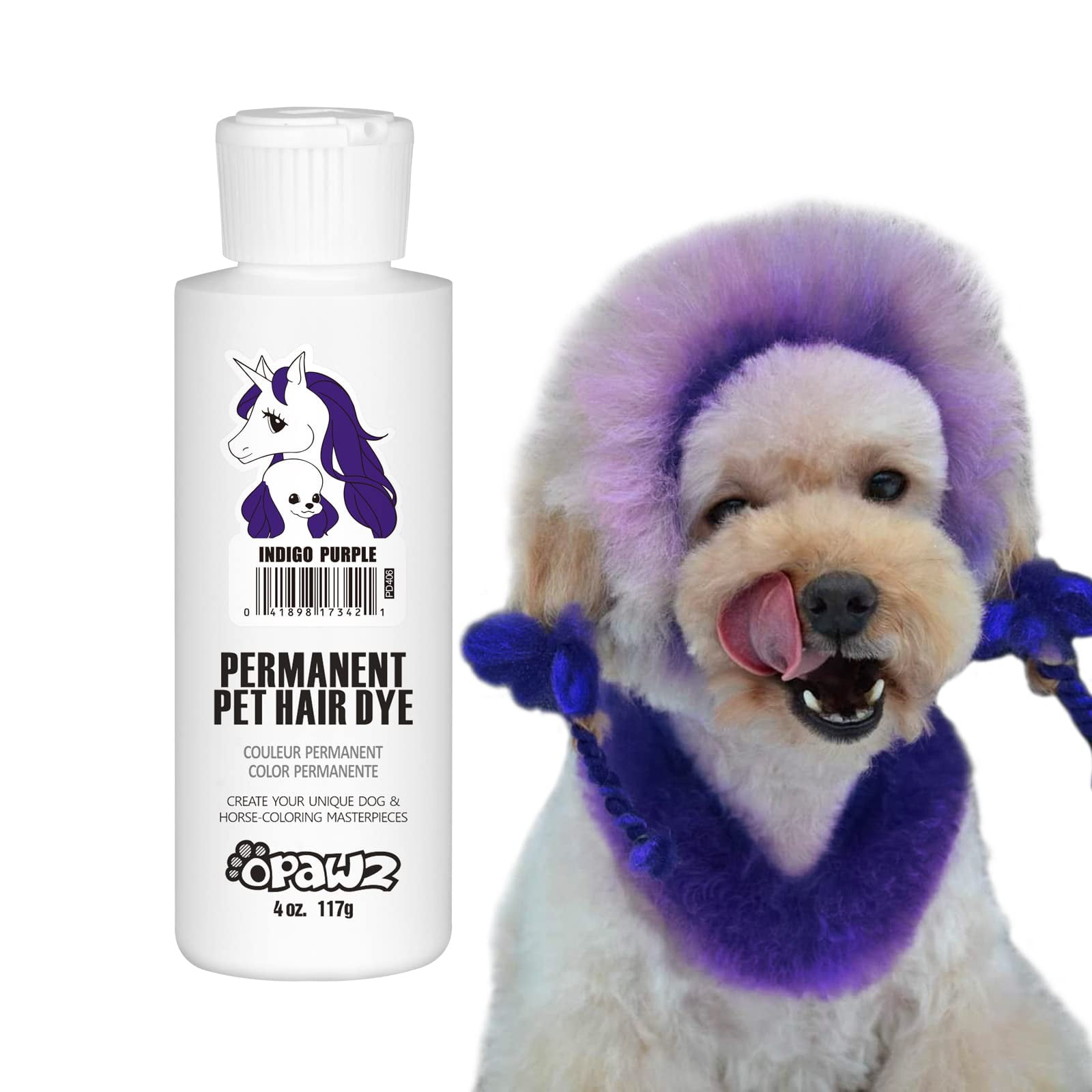 OPAWZ Permanent Dog Hair MSF2 Dye, Pet Hair Dye Safely Used by Grooming ...