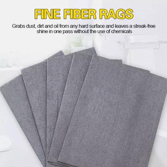 OPDBN Black 40x50 Magic Cloth For Wiping Glass, No Lint, No Water Marks, Magic Cloth, Sea Island Fiber, South Korean Towel, Absorbent Cloth