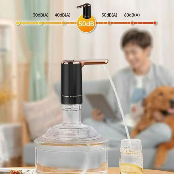 OPDBN Black - Three Gears + Timed Water Discharge Foldable Bottled Water Pump Pure Water Bucket Drinking Machine Water Suction Pump Water Pressure Artifact Water Extractor