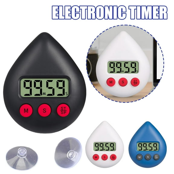 OPDBN Blue Water Drop Electronic Timer Timer Reminder Student Learning Creative Kitchen Timer