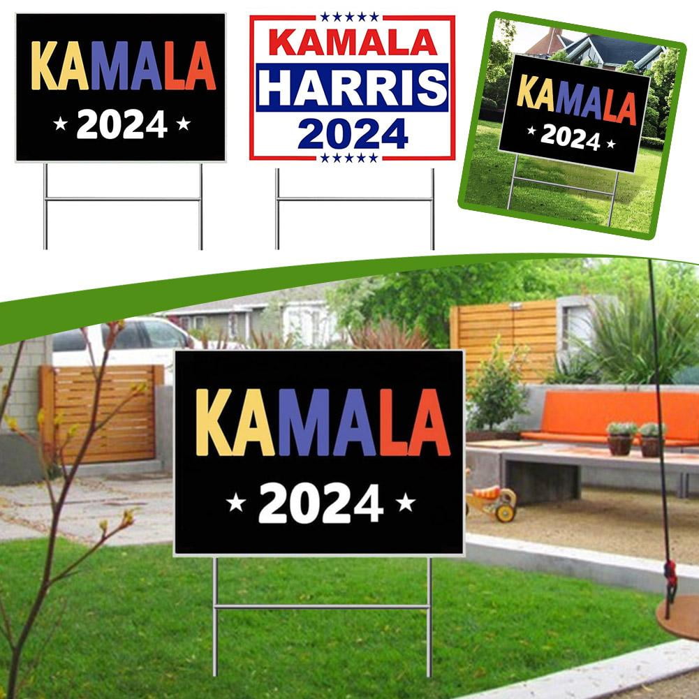 OPDBN Kamala Harris 2024 President Election Yard Sign with Stake H