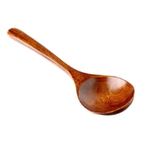 OPDBN Kitchen Wooden Long Handle Ladle Soup Ladle Retro Japanese Wood Spoon Uten