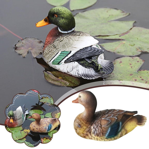 OPDBN Looking Back Male Mandarin Duck Mandarin Duck Courtyard Pond Floating Swan Animal Ornaments Simulation Decoration