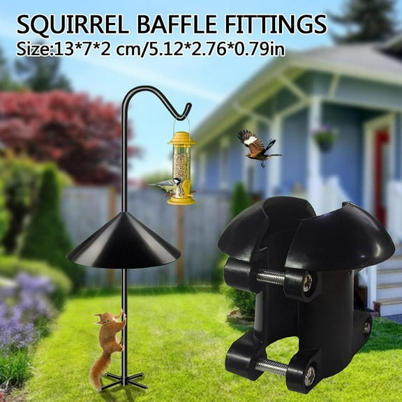 OPDBN Pole Accessories Squirrel Baffle To Prevent Stealing Bird Food Rotating Hanging Bird Feeder