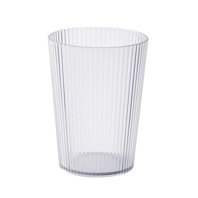 OPDBN 1003 Transparent 380 Ml High Value Light Luxury Transparent Simple Water Cup Couple Tooth Home Cup