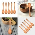 thumbnail image 1 of OPDBN Wooden Spoons Set Long Handle Natural Wood Table Spoons For Eating Mixing M3, 1 of 7