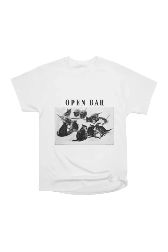 OPEN BAR T-Shirt Tee Gift For Him Merch For Her Apparel For Friend