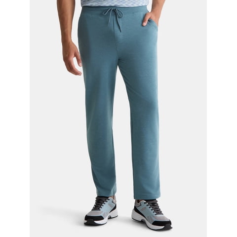 Men's and Big Men's Performance French Terry Open Leg Relaxed Sweatpants, Sizes XS-5XL