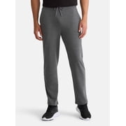 Athletic Works Men's and Big Men's Performance French Terry Open Leg Relaxed Sweatpants, Sizes XS-5XL