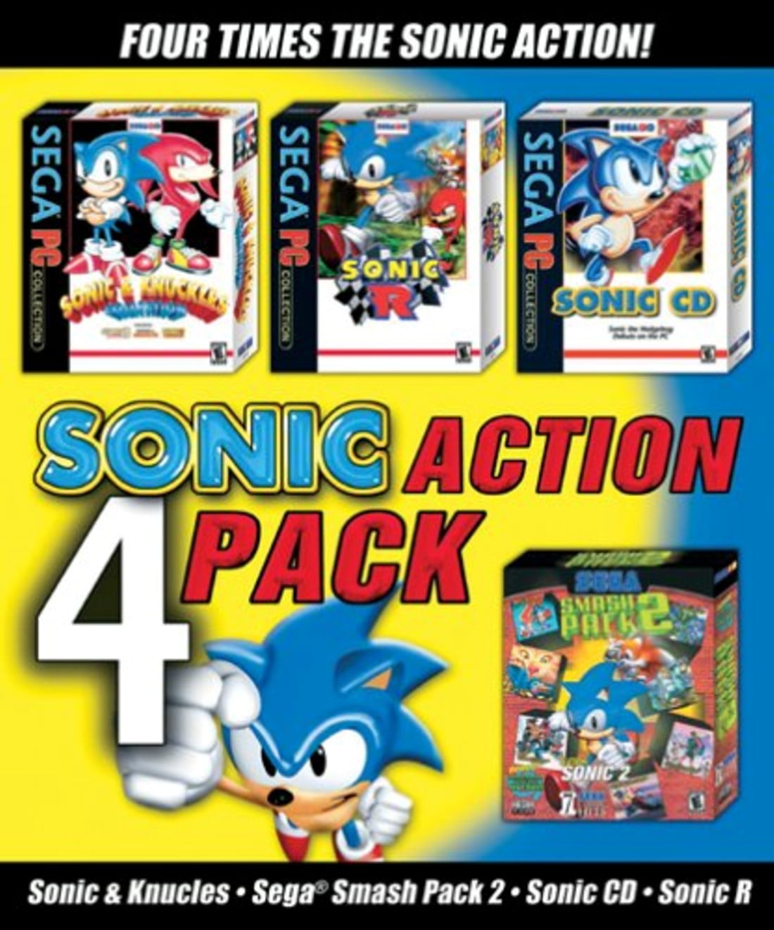 Somic R OPEN PACKAGE SPECIAL: SEGA Action 4 Pack - 4 Classic Complete PC Games ...