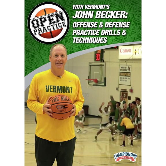 OPEN PRACTICE WITH VERMONTS JOHN BECKER: OFFENSE and DEFENSE PRACTICE DRILLS and TECHNIQUES