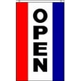 thumbnail image 1 of OPEN Vertical Advertising Flag Banner Sign 3x5 ft Business Store Restaurant Shop, 1 of 3