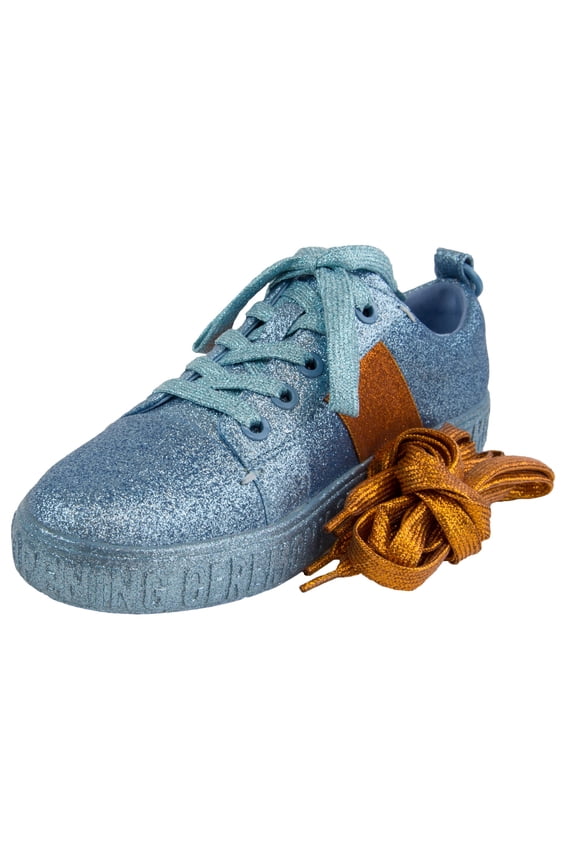 OPENING CEREMONY Women's Glitter OC Logo Sneakers, Blue, 11