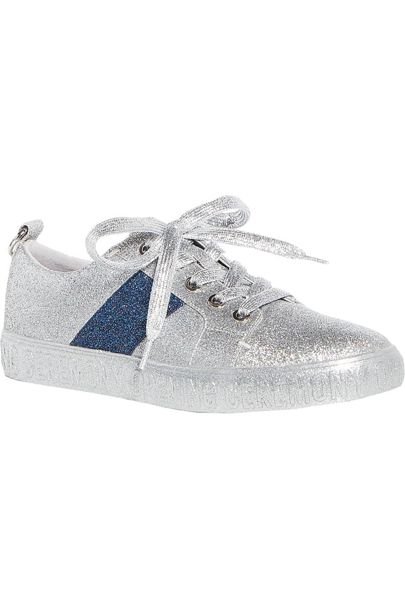 OPENING CEREMONY Women's Glitter OC Logo Sneakers, Silver, 5