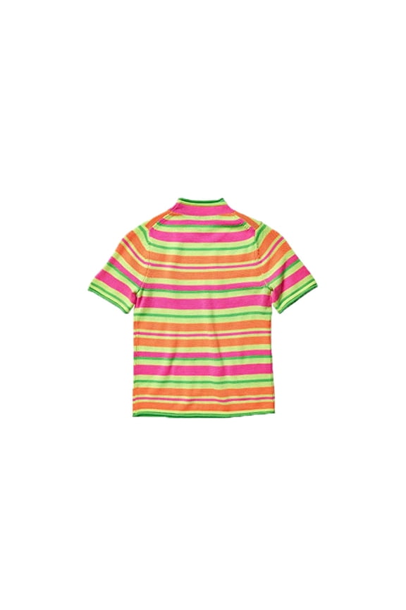 OPENING CEREMONY Women's Short Sleeve Sweater, Fluorescent, Large