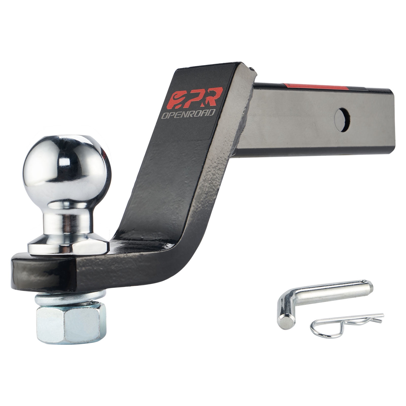 OPENROAD Trailer Hitch 4in Drop Ball Mount,with 2 in Hitch Ball and 5/8
