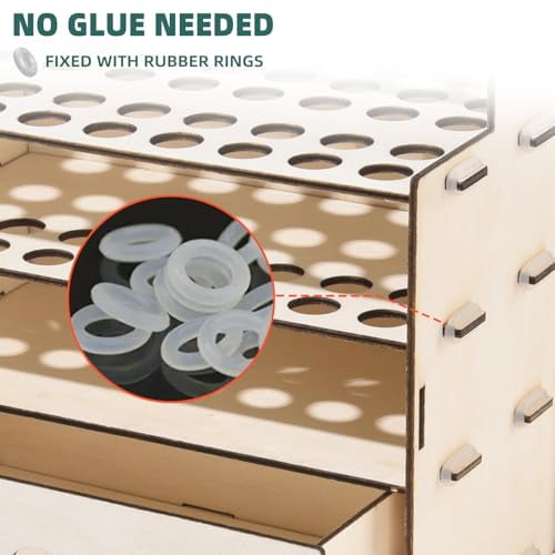 Darware Marker Grippers - 25-Pack Silicone Holders To Organize Broad Tip Markers, No Lost Lids!