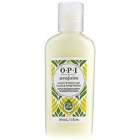 OPI AvoJuice Hand and Body Lotion, Sweet Lemon Sage 0.95 oz
