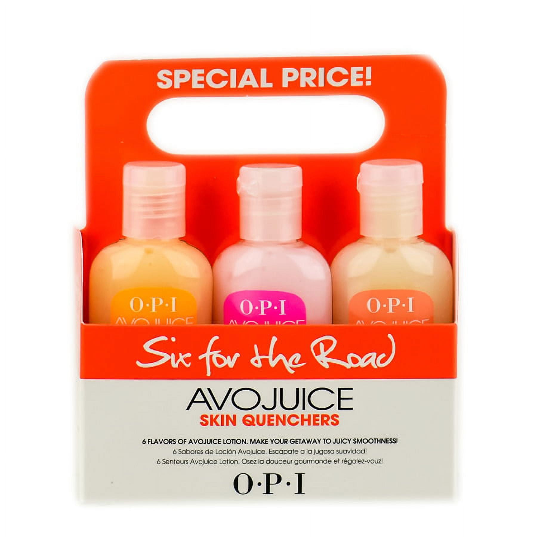OPI Avojuice Skin Quenchers Six for the Road Option 6 Pack Travel