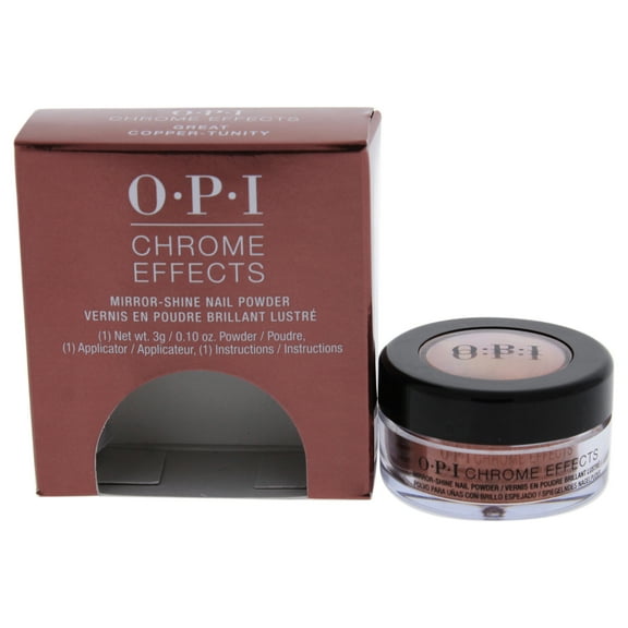 OPI Chrome Effects Mirror Shine Nail Powder, Great Copper-Tunity, 0.1 oz