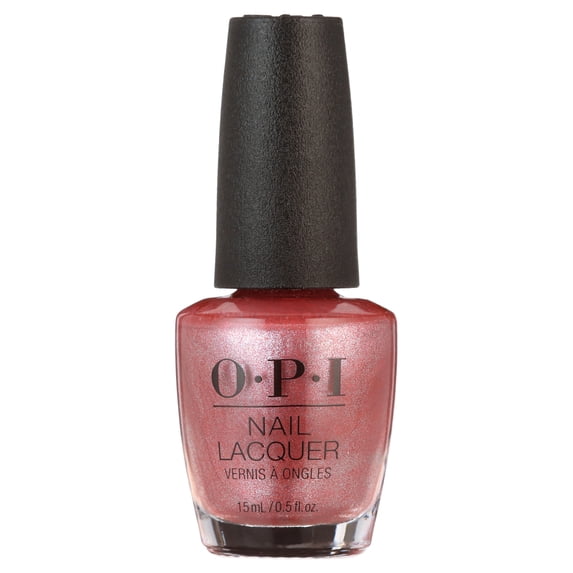 OPI Nail Lacquer, Cozu Melted In The Sun, Shimmery Pink Nail Polish, 0.5 fl oz
