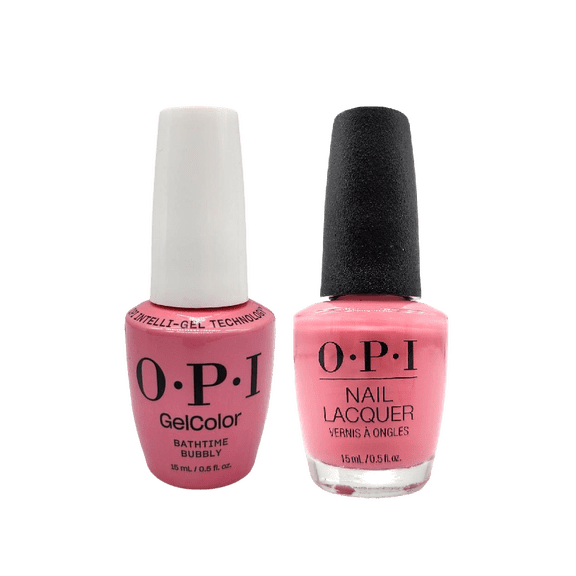 OPI Duo Set: Nail Lacquer + GelColor - Bathtime Bubbly 0.5 oz - (NL/GC) S065