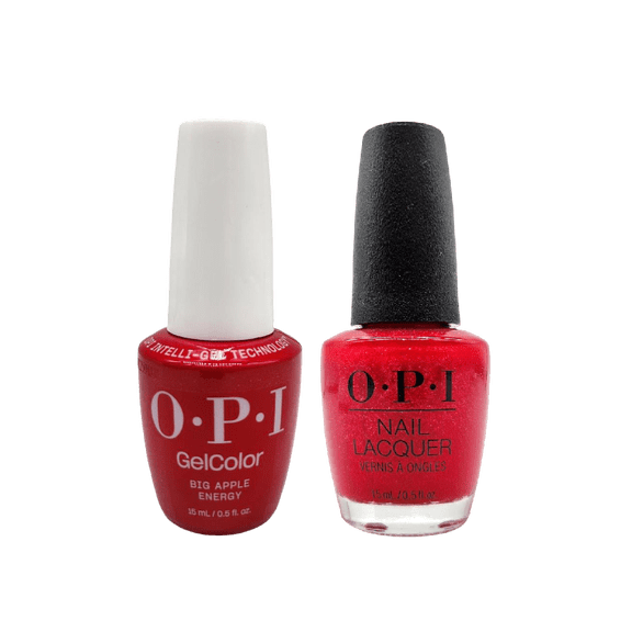 OPI Duo Set: Nail Lacquer + GelColor - Big Apple Energy 0.5 oz - (NL/GC) S072