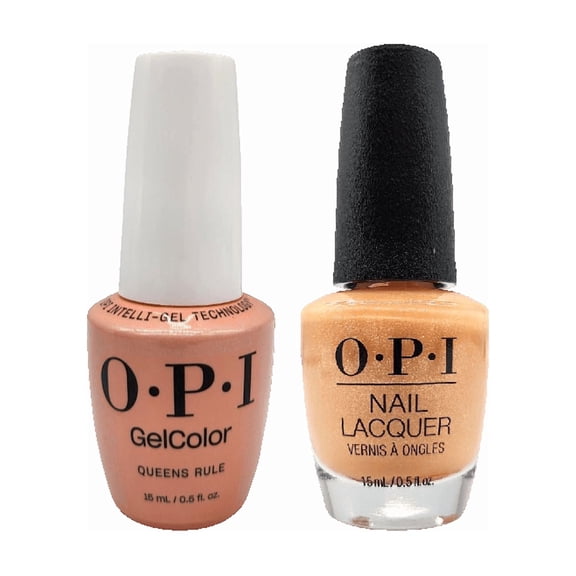 OPI Duo Set: Nail Lacquer + GelColor - Queens Rule 0.5 oz - (NL/GC) S066